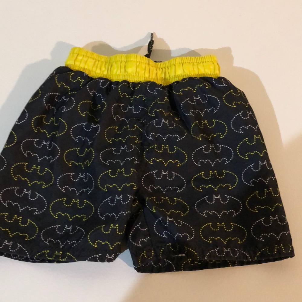 Batman swim trunks. Size 2T